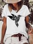 Hummingbird Bird Lover Nature Casual Short Sleeve T-Shirt