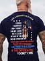 Mens Grumpy Old Man Veteran If This Offends You I Don’t Care Cotton Crew Neck Short Sleeve T-Shirt