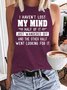 Womens I Haven't Lost My Mind Letter Print Casual Knit