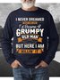 Men's Grumpy Old Man Long Sleeve Sweatershirt
