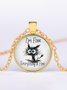 I'm Fine Everything Is Fine Graffiti Time Jewely Necklace