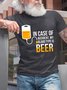 In Case Of Accident My Blood Type Is Beer Funny T-shirt