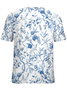 Floral Loosen Crew Neck Short Sleeve T-Shirt