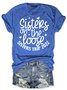 Womens Sister On The Loose Sister Trip 2022 Casual T-Shirt