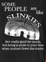 Women Funny Saying Some People Are Like Slinkies Letter Loose T-Shirt