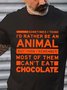 Sometimes I Think I'D Rather To Be An Animal Men’s Casual T-shirt
