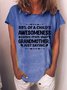 99% Of A Child's Awesomeness Comes From Their Grandmother Women's T-Shirt