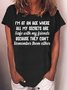 Womens Funny Letters I'm At An Age Where All My Secrets Are Safe Casual T-Shirt