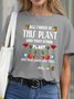 Funny Plant Lover Letter Short Sleeve T-Shirt