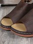 Cutout Velcro Vintage Casual Velcro Wedge Sandals