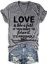 Womens Funny Love Is Like A Fart V Neck T-Shirt