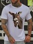 Smile Donkey  Waterproof Oilproof And Stainproof Fabric Men's T-Shirt