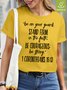 Be On Your Guard Stand Firm In The Faith Waterproof, Oilproof And Stainproof Fabric Women's T-Shirt