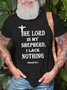 The Lord Is My Shepherd I Lack Nothing Psalm 23:1 Men's T-Shirt