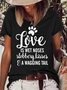 Womens Dog Lover Crew Neck T-Shirt