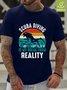 Outdoor Activity Waterproof Oilproof And Stainproof Fabric Men's Casual T-shirts