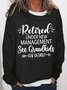 Women Funny Graphic Retired Under New Management See Grandkids For Details Loose Sweatshirts