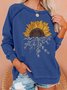Sunflower Print Women's Sweatshirts