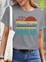 Outdoor Mom Like E Regular Mom But Much Coller Waterproof Oilproof And Stainproof Fabric Women's Casual T-shirt