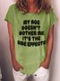 Women Funny Graphic My Age Doesn't Bother Me It's The Side Effects T-Shirt