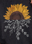 Sunflower Print Women's Sweatshirts