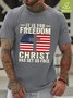 Christian American Flag Men's Loose T-Shirt