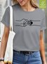 Womens Dog Lover Casual T-Shirt