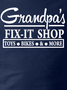 Men Grandpa Family Letters Crew Neck Regular Fit Sweatshirt