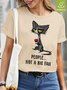 Womens Funny Pepole Not Big Fan Waterproof Oilproof And Stainproof Fabric Casual Crew Neck T-Shirt