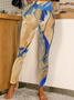 Lilicloth X Paula Fluid Paint Abstract Art Women's Leggings