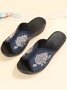 Comfortable Soft Sole Non-Slip Embroidered Slipper Sandals