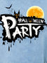 Women Halloween Bats Party Letters Loose Sweatshirts