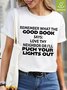 Love Thy Neighbor Or I'll Puch Your Light Out Waterproof Oilproof And Stainproof Fabric Women's T-Shirt