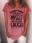 Women Funny quote Sometimes I Talk To Myself Then We Both Laugh Casual T-Shirt