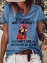 Womens Stop Asking Why I'm Crazy For Chicken Lover Farm Life  Letters Casual T-Shirt