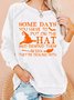 Womens Funny Helloween Letter Print Casual Sweatshirts