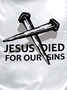 Jesus Died For Our Sins Men's T-Shirt