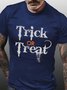 Men Trick Or Treat Halloween Crew Neck Fit Cotton T-Shirt
