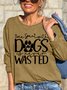 Womens Dog Lover Fur Mom Casual Sweatshirts