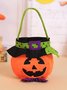 Halloween decorations witch pumpkin tote bag candy bag