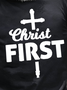 Christ First Men's T-Shirt