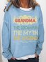 Grandma Women`s Loose Casual Sweatshirt