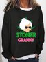 Stoner Granny Women`s Loose Casual Sweatshirts