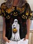 Womens Halloween funny Casual T-Shirt