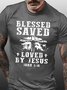 Blessed Saved Loved By Jesus Men's T-Shirt