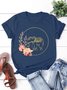 Lilicloth X Vithya Elephant With Flower Religious Women's T-Shirt