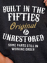 Women's Printed Sweatshirt With Fifties