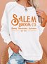 Womens Salem Broom Co Casual Sweatshirts