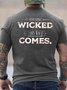 Men Halloween Wicked This Way Comes Vintage T-Shirt