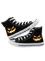 Halloween Pumpkin Grimace Canvas Sneakers